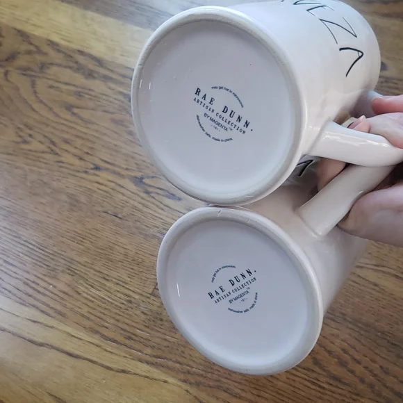 New! Rae Dunn Set Of Two Beer Steins Cerveza And Viva La Fiesta - Picture 5 of 6